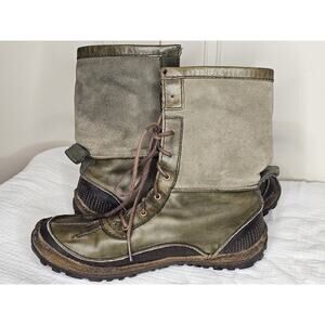 Merrell womens Tremblant mid polar waterproof boots dust olive green boots 10